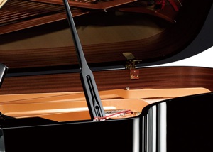 brand new black open top grand piano by yamaha pianos