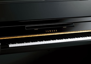 brand new black upright piano by yamaha pianos