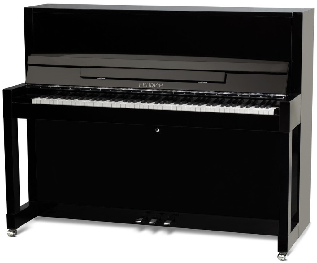 Feurich 115 Premiere in black 115 Premiere feurich upright piano